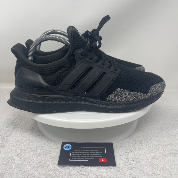 Adidas UltraBoost 1.0 Shoes Men’s 7.5 Core Black Gray Oreo Toe GZ3150 Sneakers - Picture 1 of 7